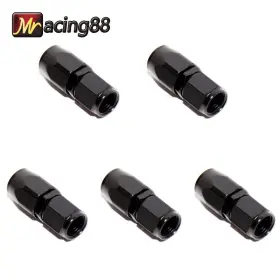 40-001-06 Emusa New 5x An6 Straight Aluminum Swivel Fuel Oil Gas Line Hose End Fitting Adapter