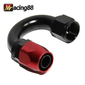 40-180-12 Emusa New An12 180 Degree Red Swivel-seal Fuel Oil Gas Line Hose End Fitting Adapter