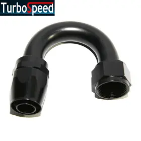 40-180-16 Emusa 1x Black An16 16-an 180 Degree Swivel Oil/fuel/gas Line Hose End Fitting Adapter
