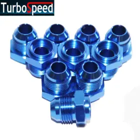 An8-one Emusa Blx10 10pcs -8an Male To Weld-on Bung Degree Hose End Fitting Adapter Flare Blue New An8-one Emusa Blx10 10pcs -8an Male To Weld-on Bung Degree Hose End Fitting Adapter Flare Blue New