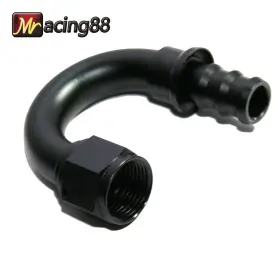 10-180-12 Emusa Ft Bk Universal An-12 180 Degree Swivel Fuel Oil Gas Line Push-on Hose End Fitting 10-180-12 Emusa Ft Bk Universal An-12 180 Degree Swivel Fuel Oil Gas Line Push-on Hose End Fitting