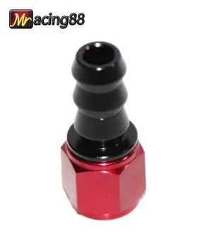 Rd-bkx10 Emusa Ft 10001 An6 New 10pcs An-6 Straight Push On Lock Hose Fitting Oil/fuel/gas Line Adapter Red