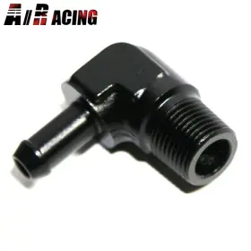 38-38-090 Emusa Ft Bk 1pcs 3/8npt Male To 3/8 Inch Hose Barb Black 90 Degree Aluminum Fitting Adapter 38-38-090 Emusa Ft Bk 1pcs 3/8npt Male To 3/8 Inch Hose Barb Black 90 Degree Aluminum Fitting Adapter