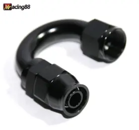 An-10 Emusa Ft 80-180-10 Bk 10an 180 Degree Black Swivel Fuel Oil Gas Line Ptfe Hose End Fitting An-10 Emusa Ft 80-180-10 Bk 10an 180 Degree Black Swivel Fuel Oil Gas Line Ptfe Hose End Fitting