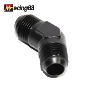 An10-an10-02 Emusa Ft Bk 1x Universal An10 Male To 10an 45 Degree Black Flare Swivel Fitting Adapter