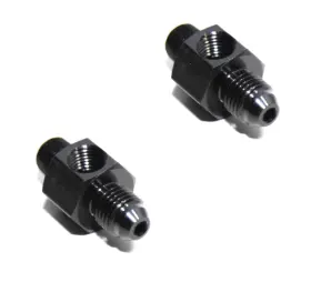 Emusa Ft An4-18-18 Bkx2-2j102324 2pcs Male4an To Male1/8 Inch Npt Straight Fitting Adapter 1/8 Pressure/temp Port
