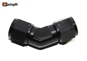 An8-an8-045 Emusa Ft Bk Universal 8an To An-8 Female 45 Degree Black Swivel Fuel Oil Gas Line Fitting