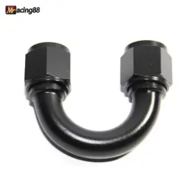 F-an10-an10-f-180 Emusa Ft Bk 1x An10 Female To 180 Degree Black Swivel Fuel Oil Gas Line Fitting
