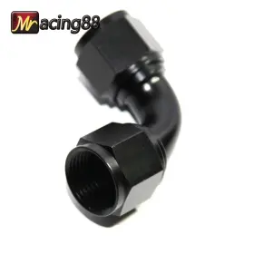 F-an12-an12-f-090 Emusa Ft Bk Universal An12 To 12an An-12 Female 90 Degree Black Flare Swivel Fitting Adapter