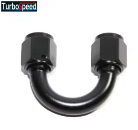 F-an4-an4-f-180 Emusa Ft Bk Universal An4 An-4 180 Degree Female To Swivel Fuel Oil Gas Line Fitting