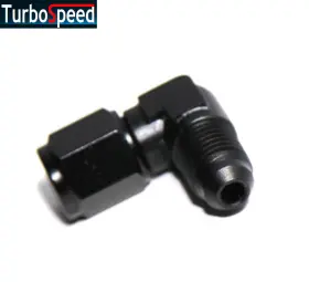 F-an4-an4-m-090 Emusa Ft Bk New An4 Female To 4an Male 90 Degree Aluminum Flare Swivel Hose Fitting Adapter