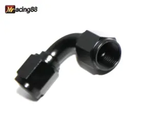 F-an6-an6-f-090 Emusa Ft Bk 1x An6 Female To 6an 90 Degree Black Flare Swivel Fitting Adapter F-an6-an6-f-090 Emusa Ft Bk 1x An6 Female To 6an 90 Degree Black Flare Swivel Fitting Adapter