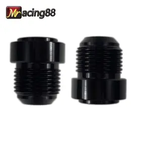 T-an6 Emusa 1 Pairs 10 An An10 Black Aluminum Weld On Fitting Bung Male