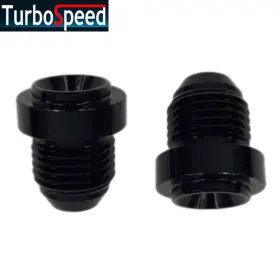 Wb-an6 Emusa 2pcs/set An6 6an Male Billet Aluminum Weld On Fitting Bung Black Wb-an6 Emusa 2pcs/set An6 6an Male Billet Aluminum Weld On Fitting Bung Black