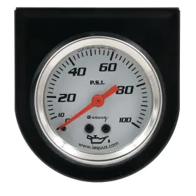 Equus 047923052440 2 Inch Mechanical Oil Pressure Gauge White 5244 High-performance Readings