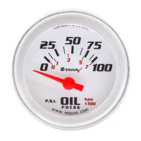 Equus 047923082645 8264 2 Inch Electric Oil Pressure Gauge With Multi Color Back Light