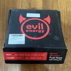 001v859j Evil Energy Nylon Braided Fuel Hose 16 Ft With Fitting Kit 001v859j Evil Energy Nylon Braided Fuel Hose 16 Ft With Fitting Kit