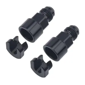 616582 Evil Energy 6an To 3/8 And 5/16 Quick Disconnect Efi Fuel Rail Fitting Aluminum