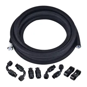 Ev00615an10bb Evil Energy An10 Ptfe Fuel Line Kit 10ft - E85 Compatible Black Hose For Performance Ev00615an10bb Evil Energy An10 Ptfe Fuel Line Kit 10ft - E85 Compatible Black Hose For Performance