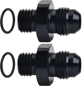 Ev01268s2 Evil Energy 6an Male Flare To M12 X 1.5mm Metric 1.5 Black