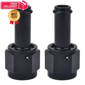 Ev01757s1bk-2 Evil Energy 6an Female To 3/8 Inch Barb Hose Fitting Straight