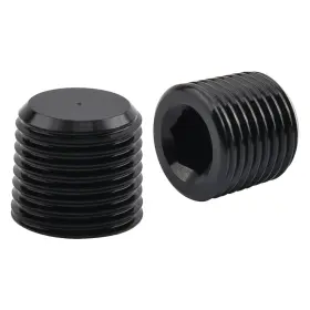 Ev01856s3 Evil Energy 1/8 Inch Npt Aluminum Socket Plugs Black Allen Head Pack Of 2