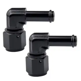 Ev01857s2-2 Evil Energy 6an Female To 3/8 Inch Barb Hose Fitting 90 Degree Swivel 2pcs Ev01857s2-2 Evil Energy 6an Female To 3/8 Inch Barb Hose Fitting 90 Degree Swivel 2pcs