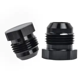 Ev01888s5 Evil Energy 10an Male Flare Blanking Plug Fitting Adapter Hex Aluminum Blackpack Of 2