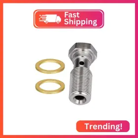 Ev10929m12s1 Evil Energy M12x1.0 Metric Stainless Steel Single Banjo Bolt Brake Fitting Adapt Ev10929m12s1 Evil Energy M12x1.0 Metric Stainless Steel Single Banjo Bolt Brake Fitting Adapt