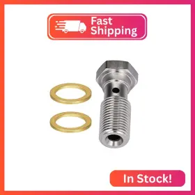 Ev10929m12s2 Evil Energy M12x1.25 Metric Stainless Steel Single Banjo Bolt Brake Fitting Adap