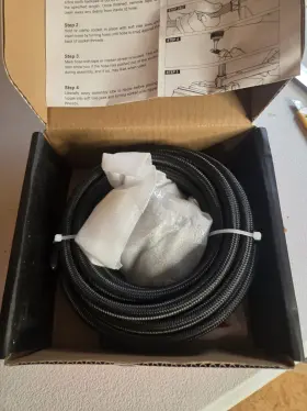 Fba-kt00402an4bb Evil Energy 4an Fuel Line Hose Fitting Kit Braided Nylon Cpe 16ft Black