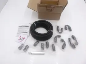Kt00467bb-hw-amz1 Evil Energy 16ft Braided Hose Fuel Line Kit 10 Fittings Black
