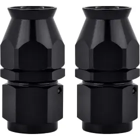 Kt01334d0-2 Evil Energy 2pcs 6an Ptfe Hose End Fitting Straight Black For