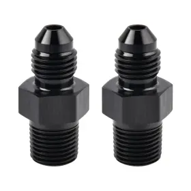 Usau-910-78 Evil Energy 3an Male Flare To 1/8 Inch Npt Pipe Fitting Adapter Aluminum Straight Black 2pcs Usau-910-78 Evil Energy 3an Male Flare To 1/8 Inch Npt Pipe Fitting Adapter Aluminum Straight Black 2pcs
