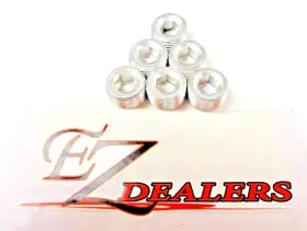8mill Ez-fittings Ez-3/8mill 3/8 Pipe Plugs Npt Aluminum Allen Head Silver Plain 6 Qty Free Shipping