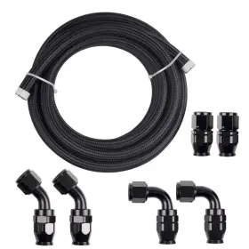 Tf-1054-an10-x-1114 Findbig 10an Ptfe Fuel Line Kit An10 E85 Nylon Braided Hose 10ft/20ft/30ft Tf-1054-an10-x-1114 Findbig 10an Ptfe Fuel Line Kit An10 E85 Nylon Braided Hose 10ft/20ft/30ft