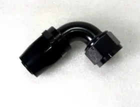 Swhe-90-16an Finish Line Factory Colorfittings Black 16an / 90 Degree Female Aluminum Hose End Fitting