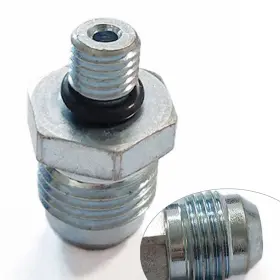 Flashbuyeasy 550749837370 6 An X 5/16-24 O Ring Hydroboost Spittier Return Port Fitting Iron Auto