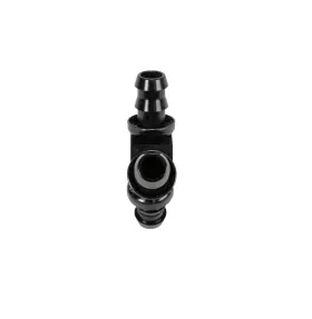Fpe-fit-y08-blk Fleece Performance For 1/2in Black Anodized Aluminum Y Barbed Fitting -8 Pushlock Hose