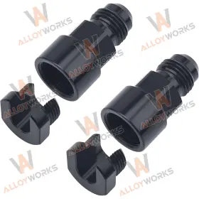 Fgvp02901 Fongoff 2pcs 6an Male To 5/16 Inch Quick-disconnect Female Fuel Rail Fitting Aluminum Us