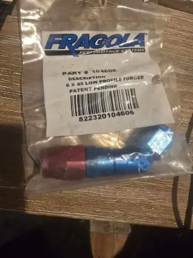 104606-bl Fragola 104606 #6 X 45 Low Profile Hose End Sprint Car Dirt Racing 104606-bl Fragola 104606 #6 X 45 Low Profile Hose End Sprint Car Dirt Racing