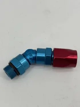 184567 Fragola Hose End -6 To 9/16 Inch -24 Male O-ring 45 Degrees Demon Carb Fuel Fitting 184567 Fragola Hose End -6 To 9/16 Inch -24 Male O-ring 45 Degrees Demon Carb Fuel Fitting