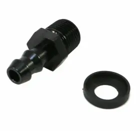 200124-bl Fragola 200124bl -6an X 1/2 Npt Black Push-lok Straight Race Hose End