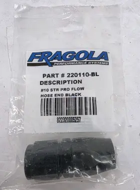 220110-bl Fragola Hose Fitting 10 An Straight Pro Flow Black 220110-bl Fragola Hose Fitting 10 An Straight Pro Flow Black