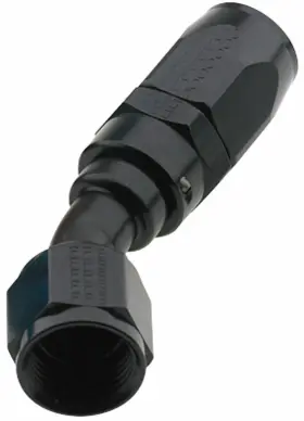 223008-bl Fragola 223008bl -8an Black 30 Degree Pro Flow Hose End