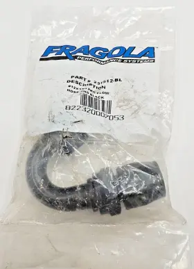 231512-bl Fragola 150 Deg 2000 Series Pro-flow -12 An Hose End Black
