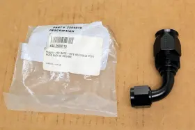 2509010 Fragola -10 An Female To Race-rite 90 Degree Ptfe Hose End Fitting Black 2509010 Fragola -10 An Female To Race-rite 90 Degree Ptfe Hose End Fitting Black