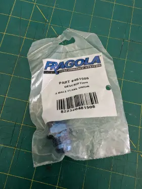 481508 Fragola -8 An Male To 8 Coupler Union Fitting Straight Blue 481508 Fragola -8 An Male To 8 Coupler Union Fitting Straight Blue