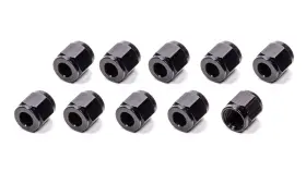 481804-bl-10 Fragola - #4 Aluminum Tube Nuts 10pk Black