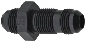 Frg483216 Fragola 483216-bl Bl Black Size 16 Straight Bulkhead Fitting